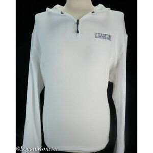 LucasFilm Womens XXL White Embroidered Logo 1/4 Zip Fleece Pullover Sweatshirt